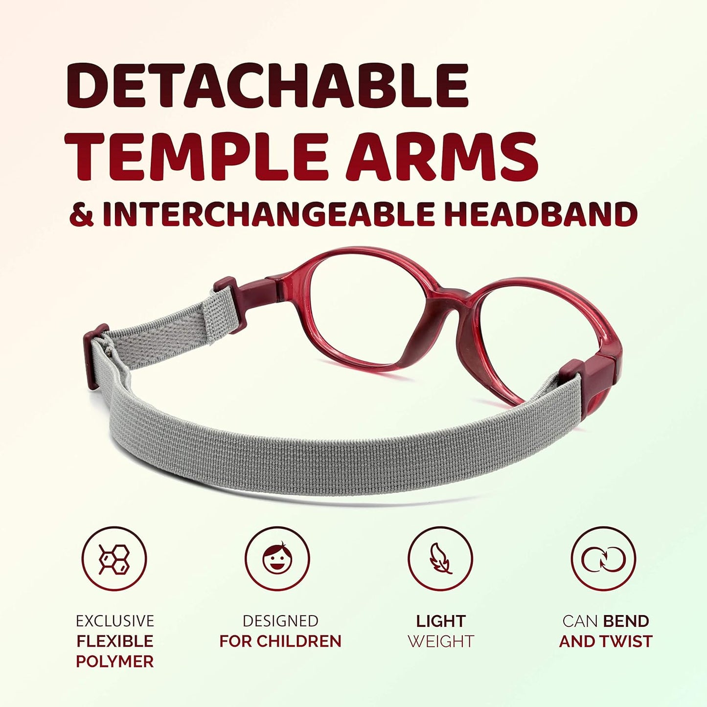 : Unbreakable Kids Glasses - Flexible Fashion Glasses for Kids - 3005