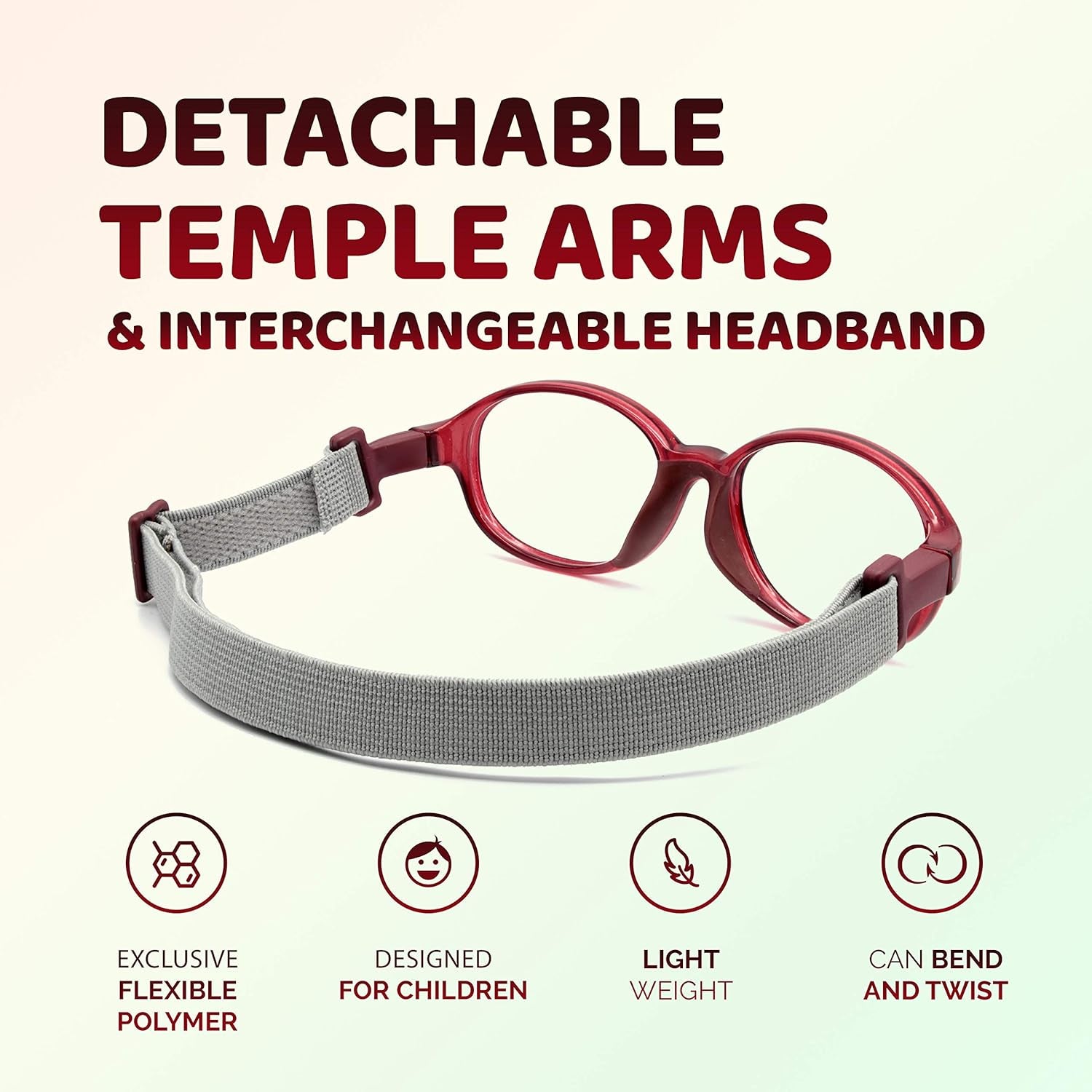 : Unbreakable Kids Glasses - Flexible Fashion Glasses for Kids - 3005